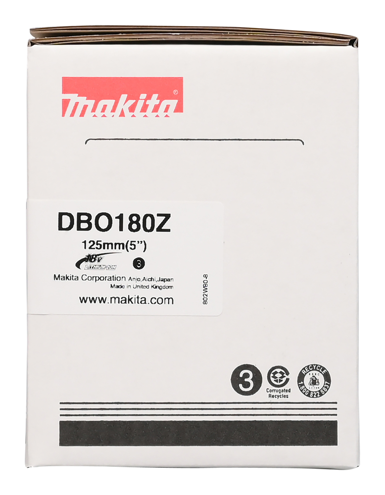 Makita akuekstsentriklihvija DBO180Z, ilma aku ja laadijata