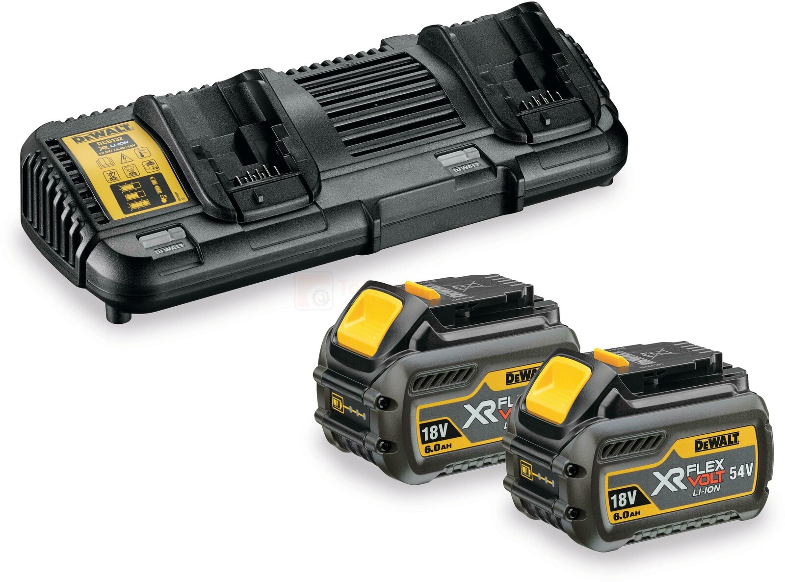 DeWalt двухместное зарядное устройство для аккумуляторов 2 x 6,0 Ah