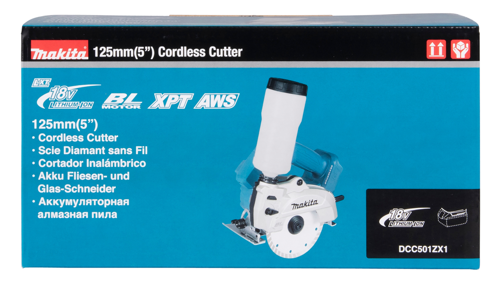 Makita akuga klaasi/keraamilise plaadi lõikur DCC501ZX1, ilma aku ja laadijata