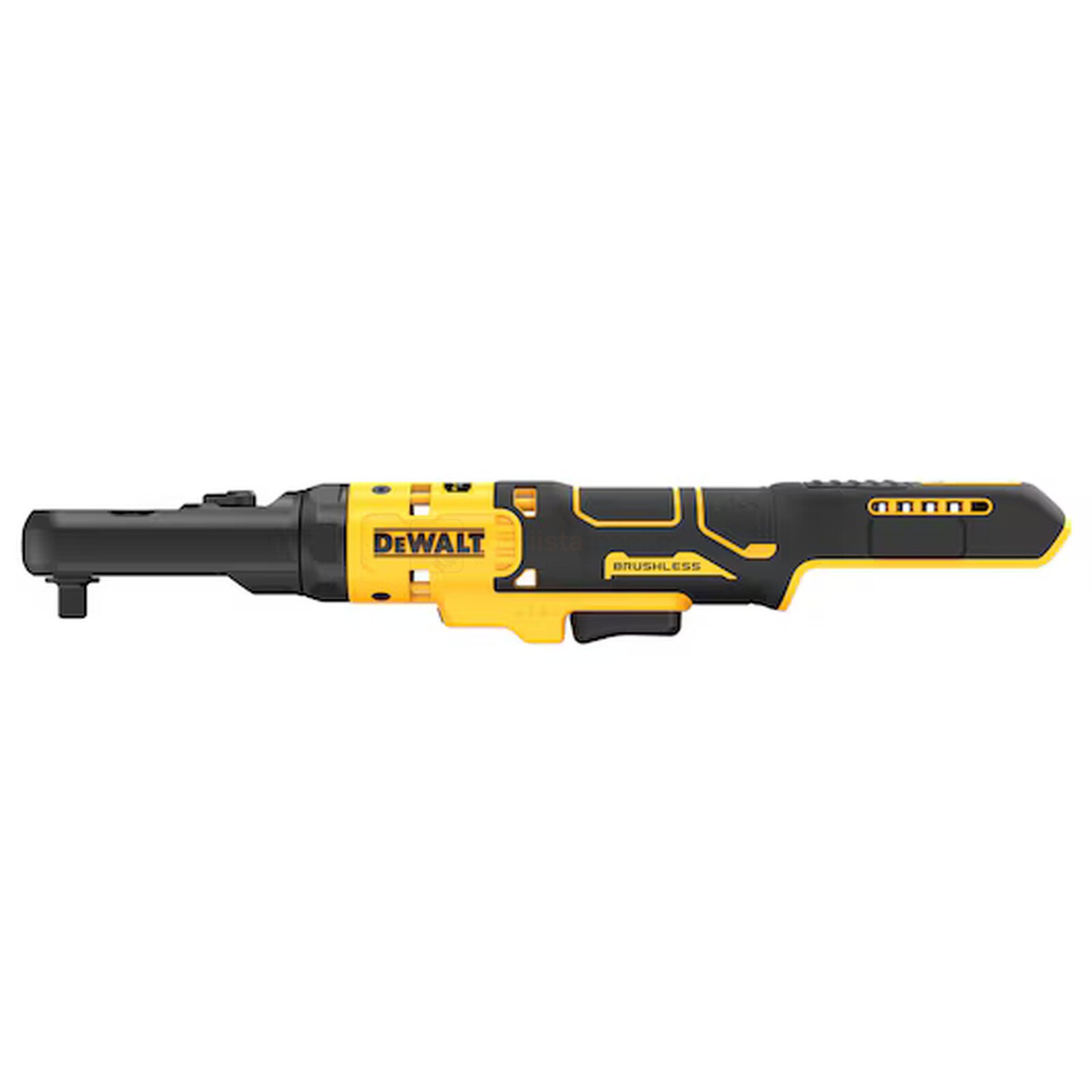 Pildil on kollase ja musta värviga DeWalt akunarre DCF510N, mis on ilma aku ja laadijata.