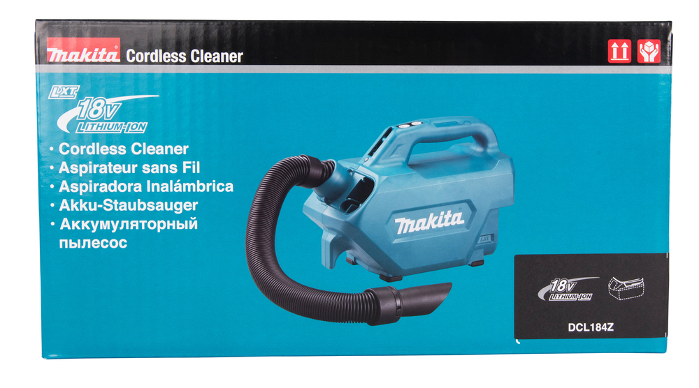 Makita akutolmuimeja DCL184Z, ilma aku ja laadijata