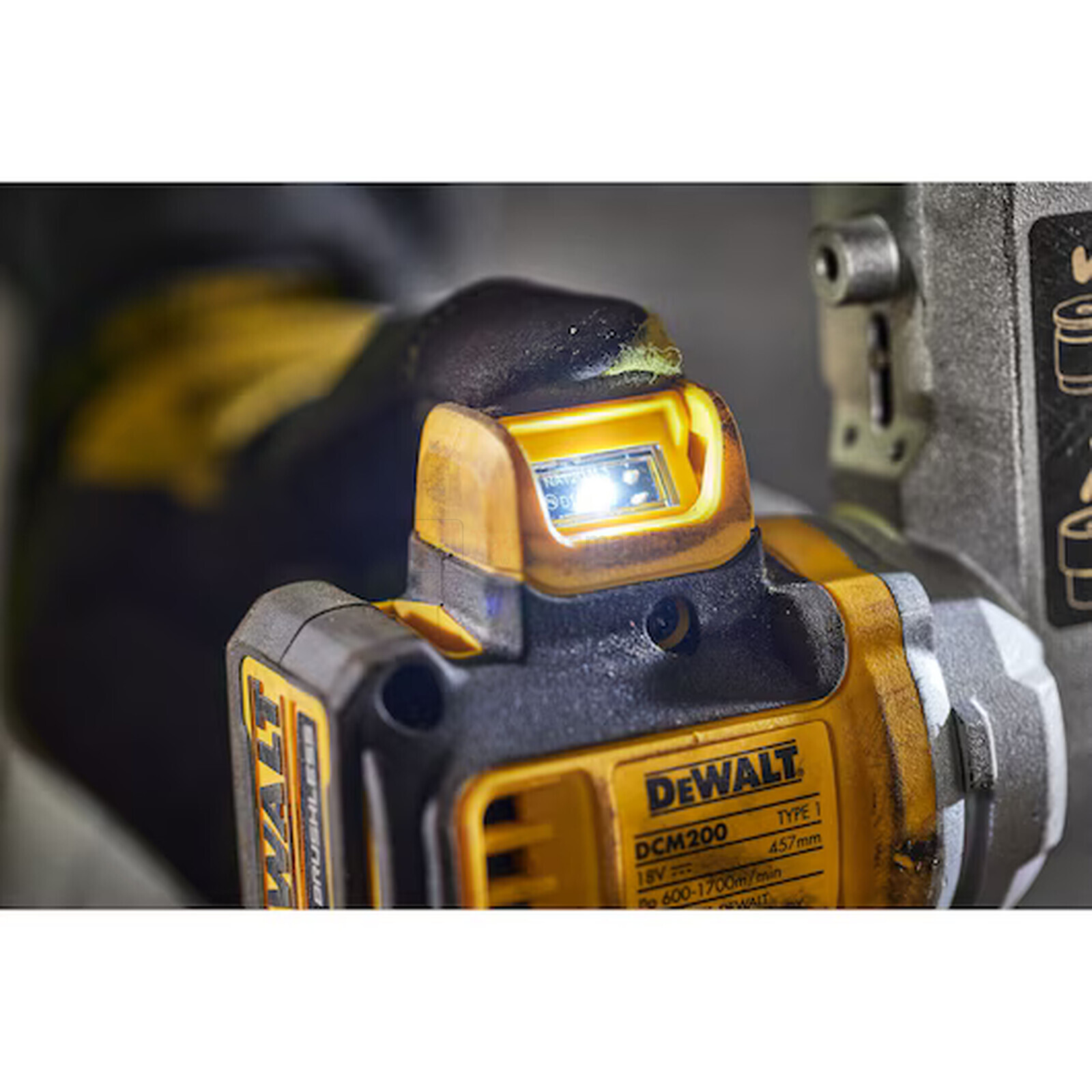DeWalt akulintlihvija DCM200N - ilma aku ja laadijata 6