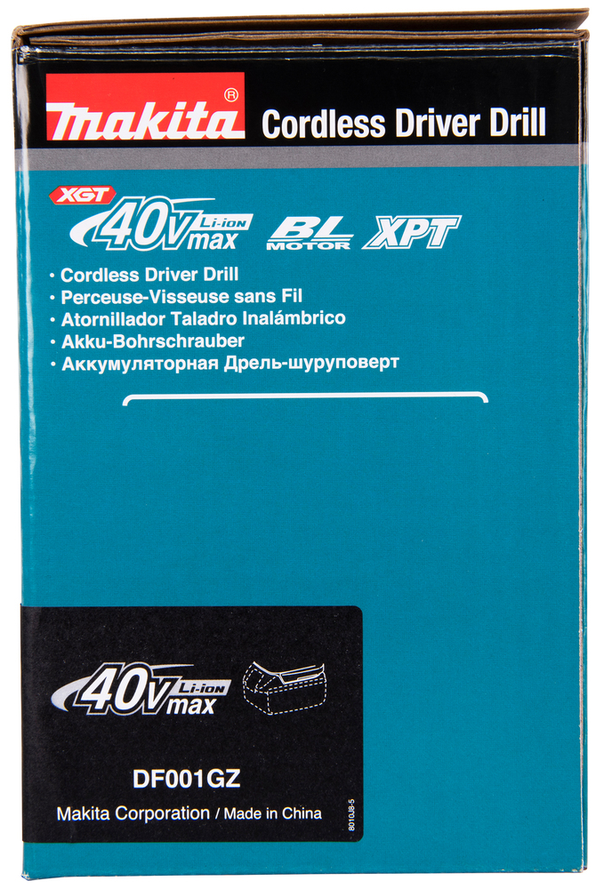 Аккумуляторная дрель Makita DF001GZ, без аккумулятора и зарядного устройства