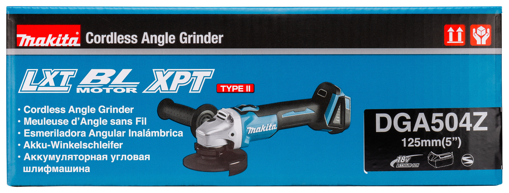 Makita cordless angle grinder DGA504Z, without battery and charger