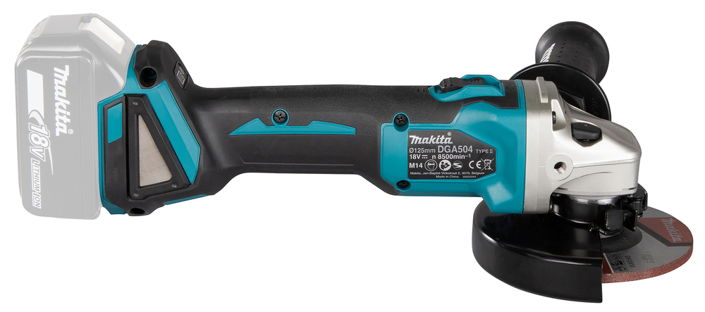 Makita cordless angle grinder DGA504Z, without battery and charger