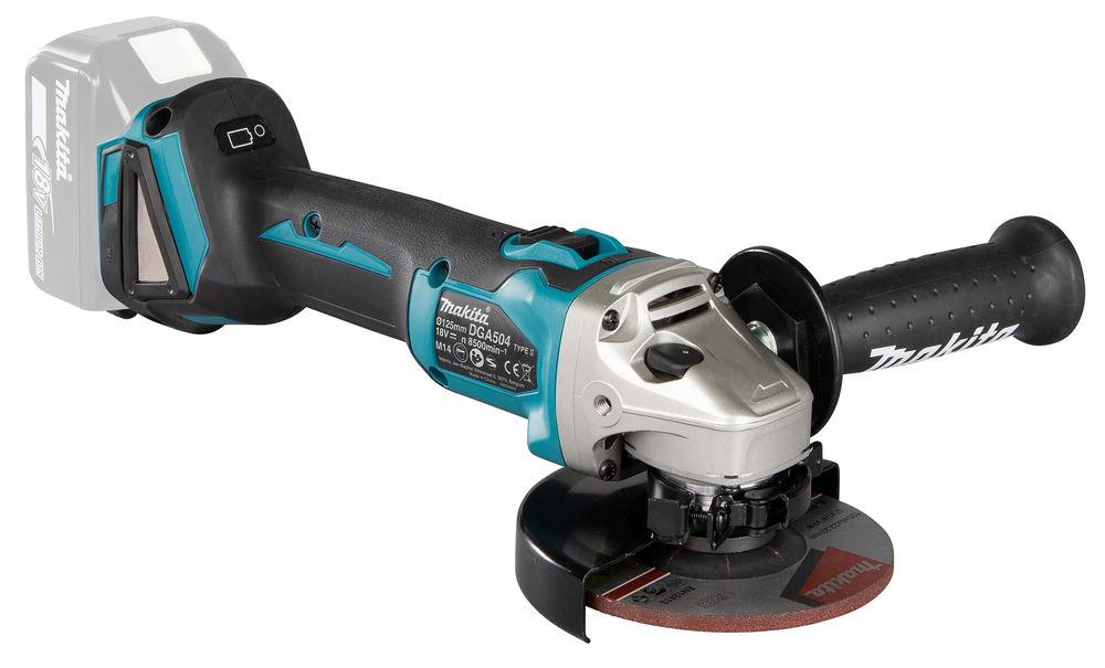 Makita cordless angle grinder DGA504Z, without battery and charger