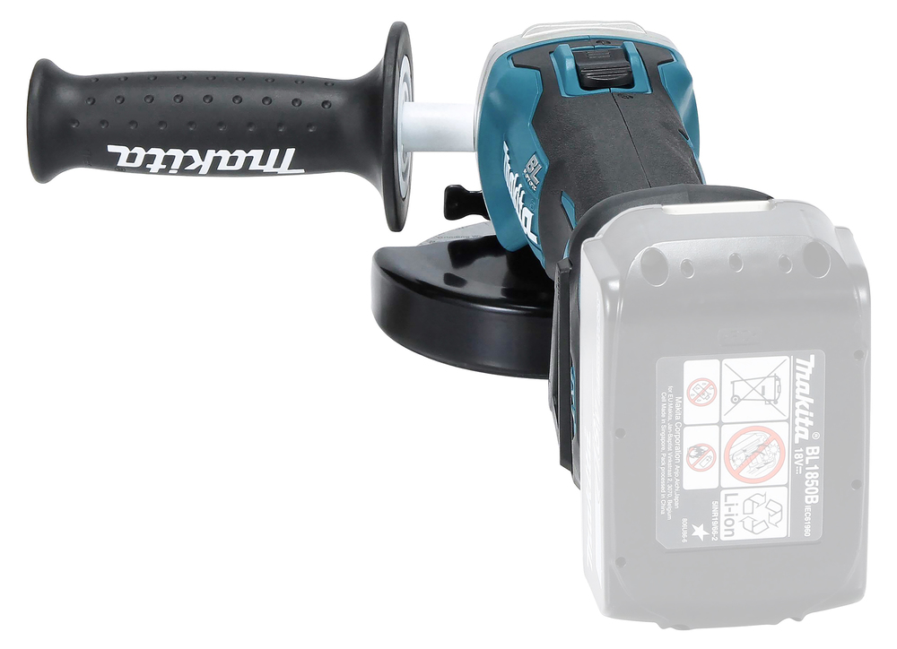 Makita akunurklihvija DGA511Z reguleeritavad pöörded, ilma aku ja laadijata