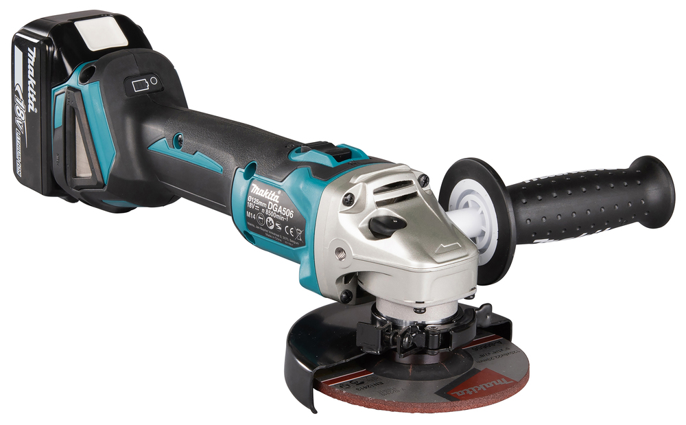 Аккумуляторная угловая шлифовальная машина Makita DGA506RTJ