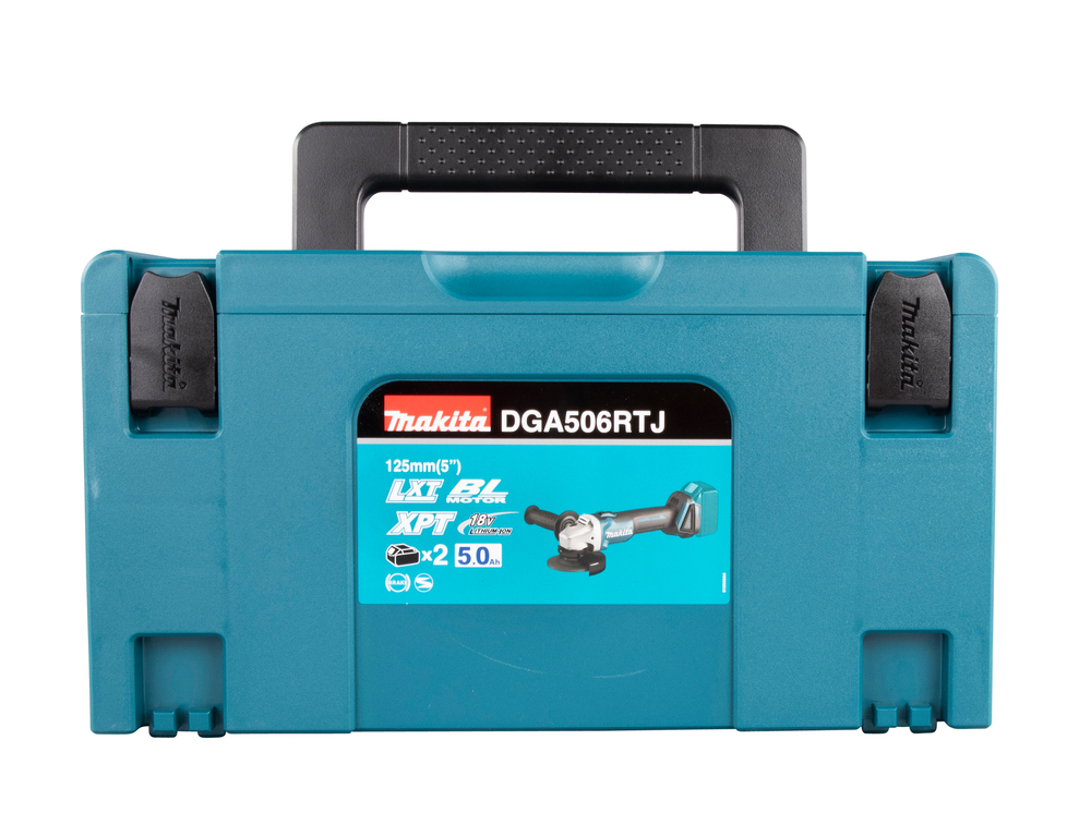 Аккумуляторная угловая шлифовальная машина Makita DGA506RTJ