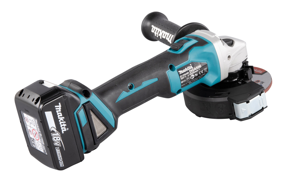 Аккумуляторная угловая шлифовальная машина Makita DGA506RTJ