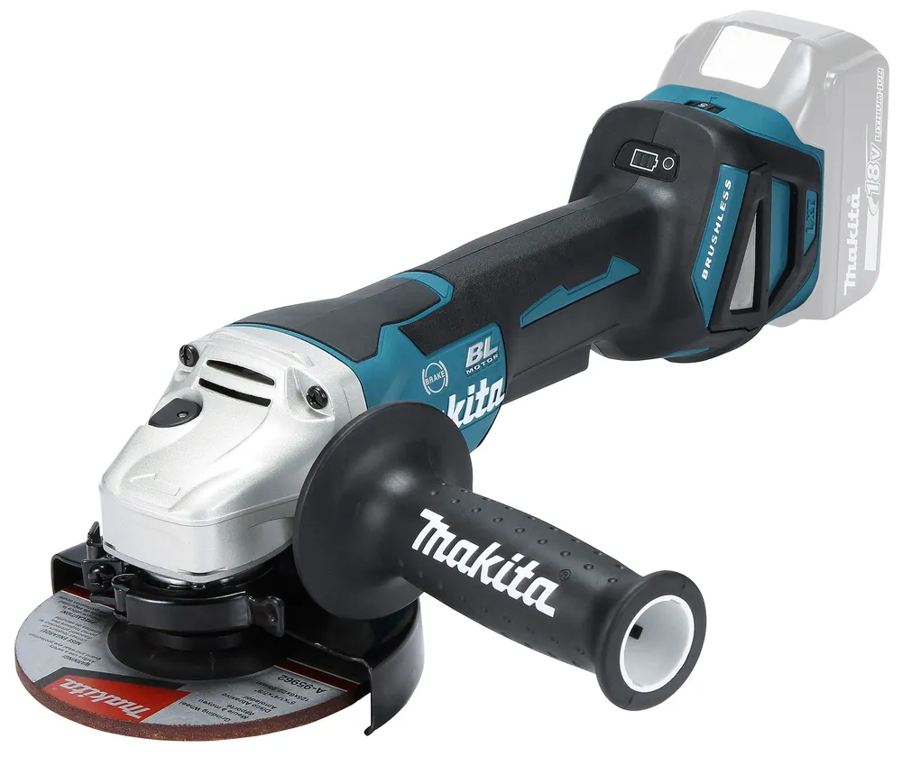 Аккумуляторная угловая шлифовальная машина Makita DGA518ZU, без аккумулятора и зарядного устройства