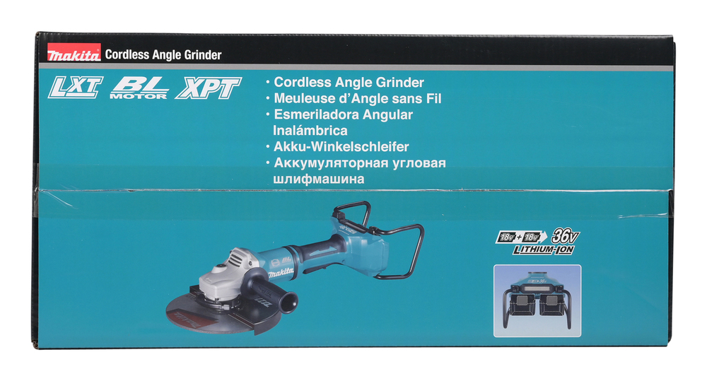 Аккумуляторная угловая шлифовальная машина Makita DGA900ZX1, без аккумулятора и зарядного устройства