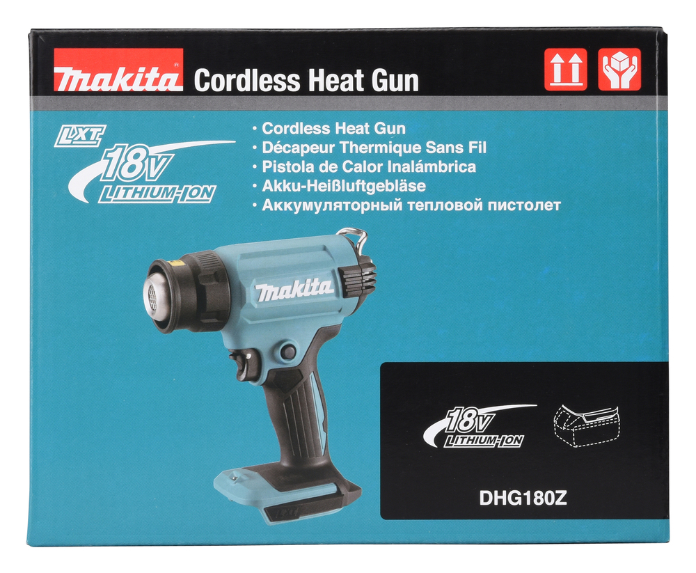 "Makita" akumuliatorinis karšto oro pūstuvas DHG180Z, be akumuliatoriaus ir įkroviklio