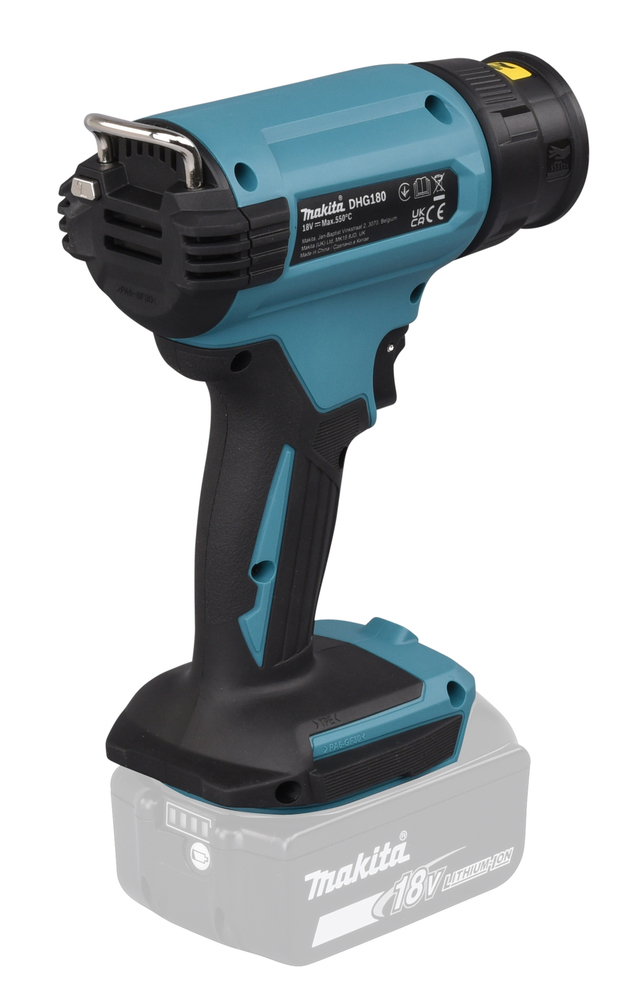 "Makita" akumuliatorinis karšto oro pūstuvas DHG180Z, be akumuliatoriaus ir įkroviklio