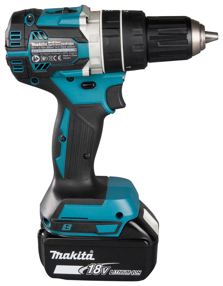 Аккумуляторная ударная дрель Makita DHP484RTJ