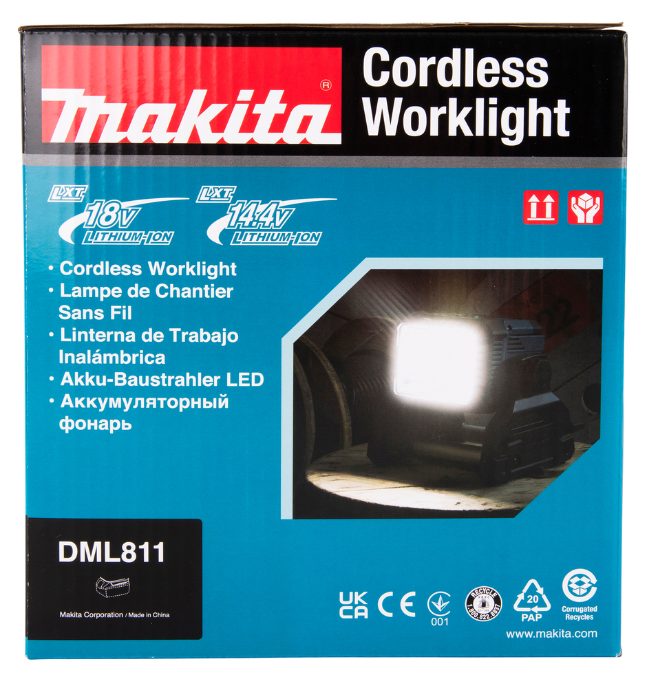 Makita LED prožektor DML811, ilma aku ja laadijata