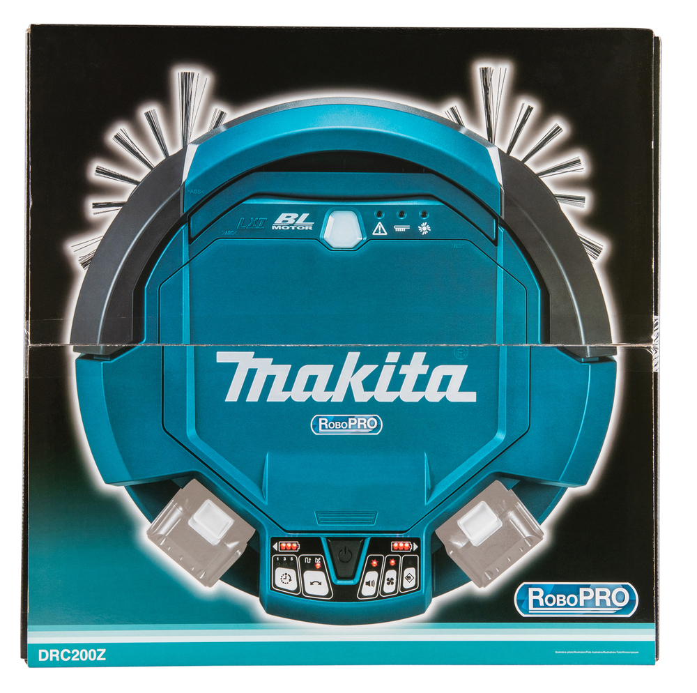 Makita robottolmuimeja DRC200Z, ilma aku ja laadijata