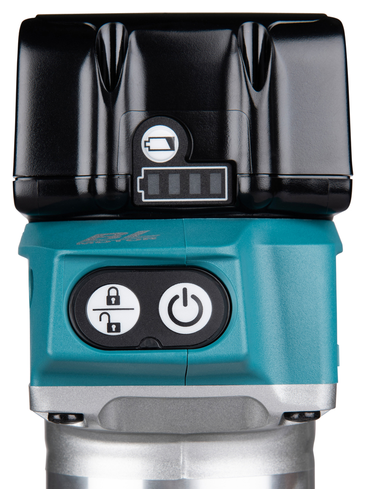 Makita akumuliatorinis viršutinis frezeris/krašto frezeris DRT50Z, be akumuliatoriaus ir įkroviklio