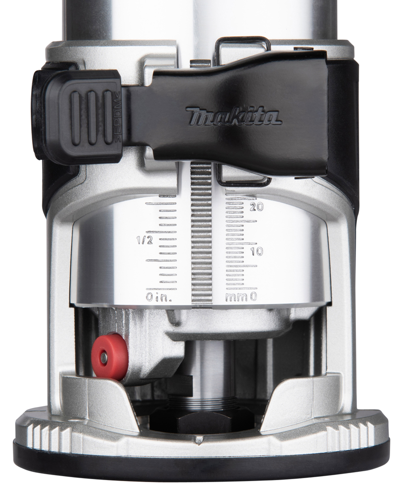 Makita akumuliatorinis viršutinis frezeris/krašto frezeris DRT50Z, be akumuliatoriaus ir įkroviklio