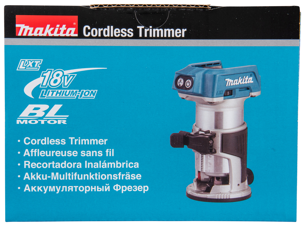 Makita akumuliatorinis viršutinis frezeris/krašto frezeris DRT50Z, be akumuliatoriaus ir įkroviklio