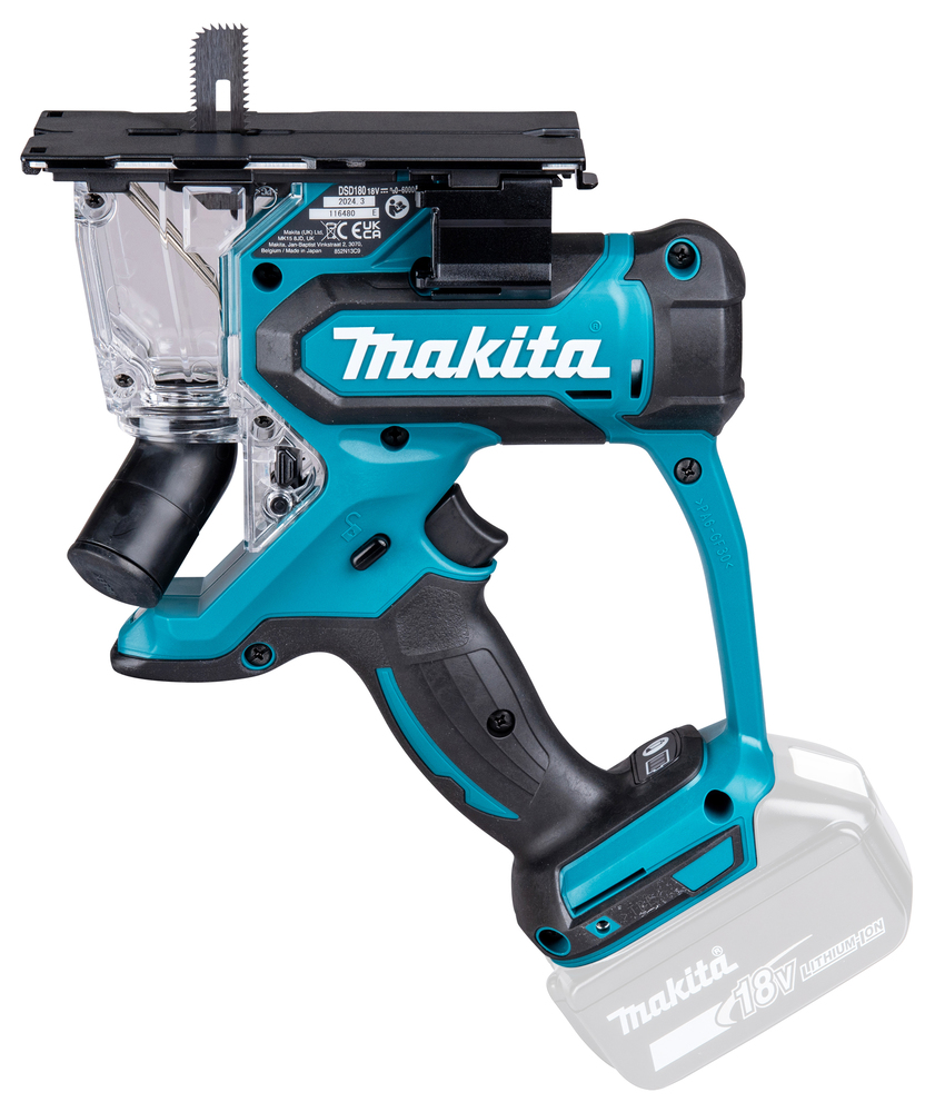 Аккумуляторный резак для гипсокартона Makita DSD180Z, без аккумулятора и зарядного устройства