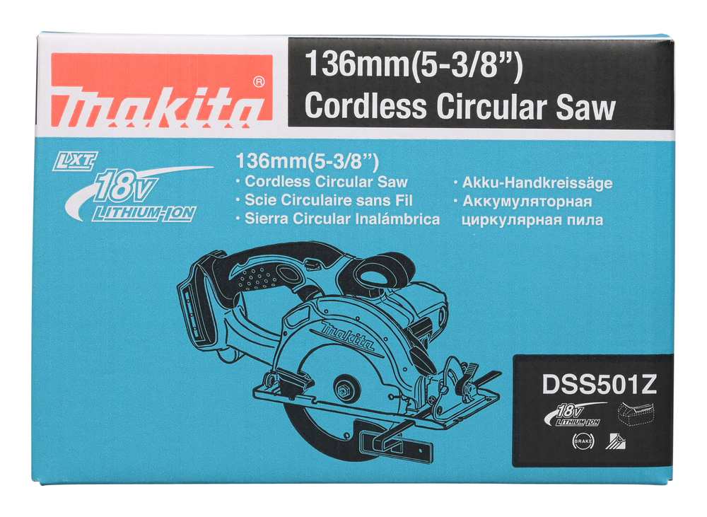 Makita cordless circular saw DSS501Z, without battery and charger