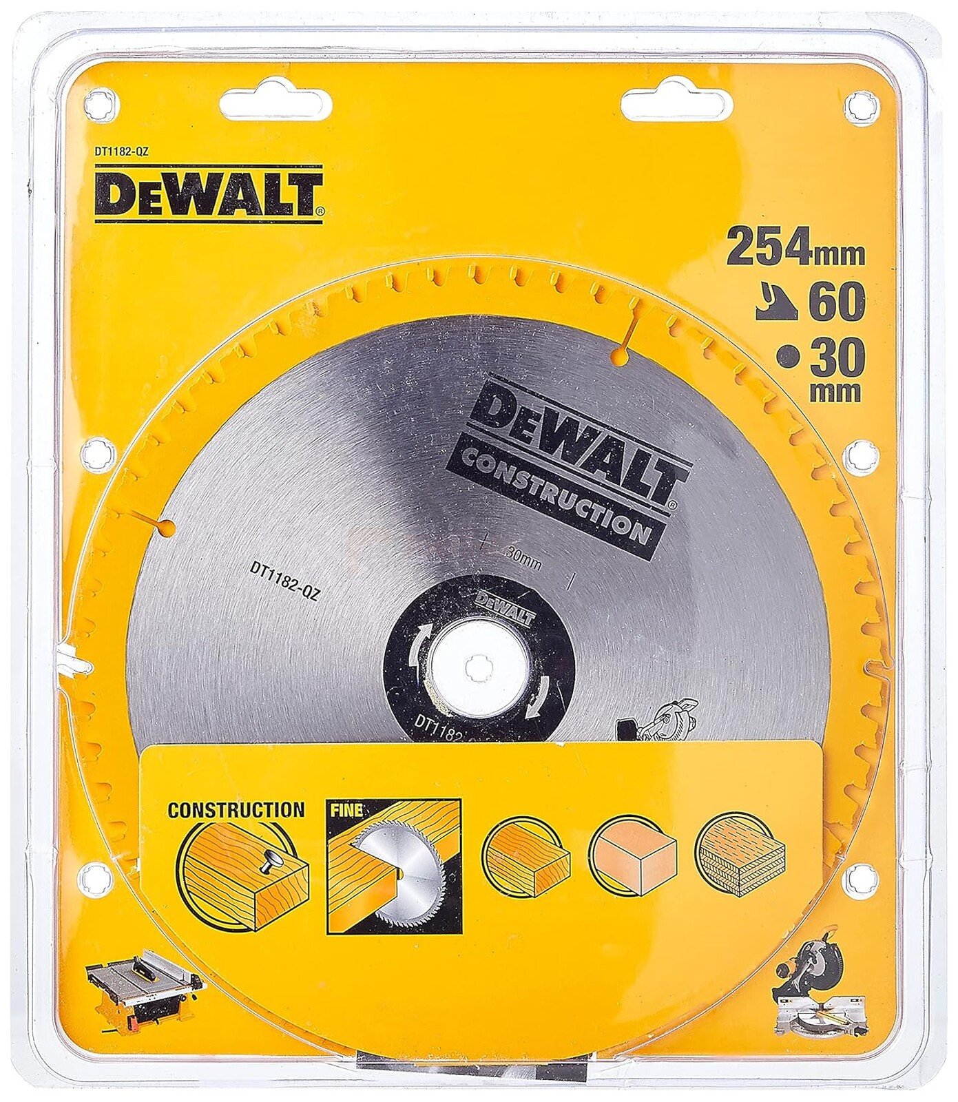DeWalt saeketas Construction 254 x 30 mm 60Z 3