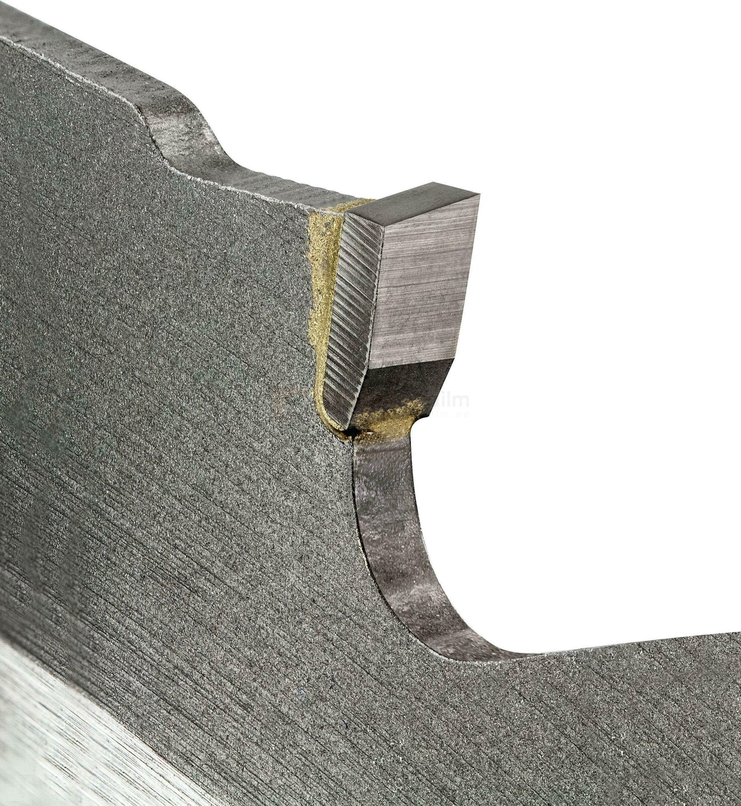 Pildil on DeWalt DT1953 216x30mmx40z saeketta detailne vaade, kus on näha saehambaid ja ketta struktuuri.