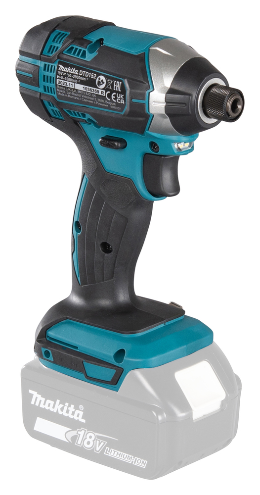 Pildil on Makita akulöökkruvikeeraja DTD152Z, kus on näha tööriista korpus, käepide ja detailid, kuid aku ja laadija ei...