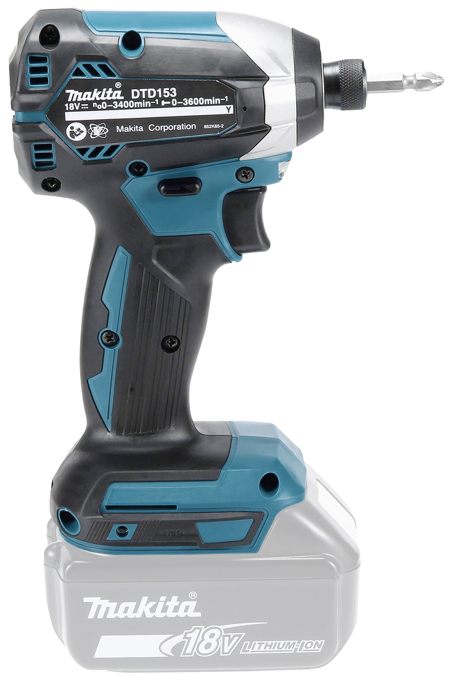 Makita akumuliatorinis smūginis suktuvas DTD153Z, be akumuliatoriaus ir įkroviklio