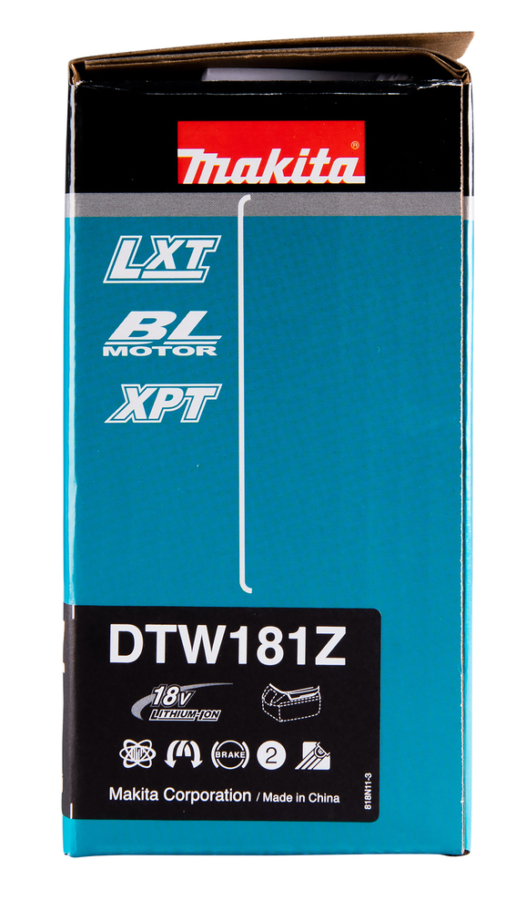 Makita akumuliatorinis smūginis veržliaraktis DTW181Z, be akumuliatoriaus ir įkroviklio