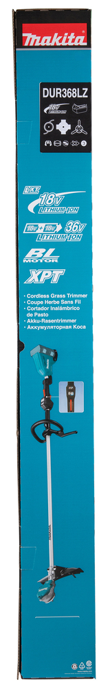 Makita akutrimmer DUR368LZ, ilma aku ja laadijata