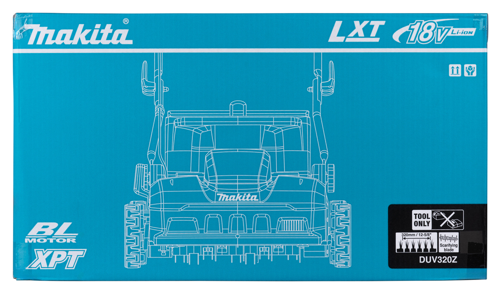 Makita cordless lawn scarifier DUV320Z, without battery and charger