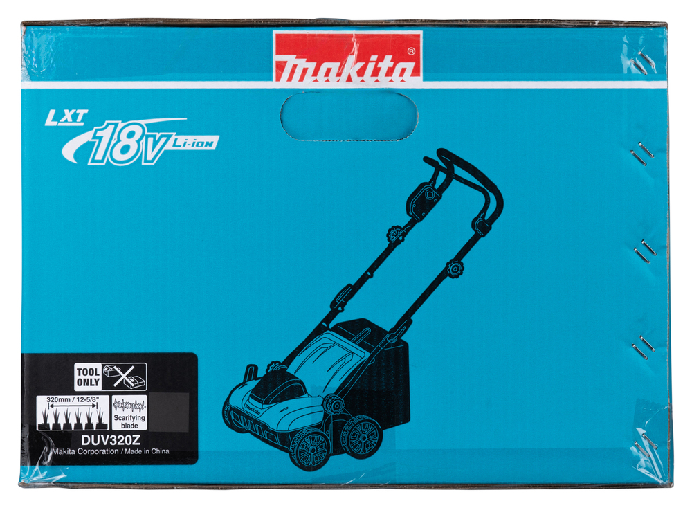 Makita cordless lawn scarifier DUV320Z, without battery and charger