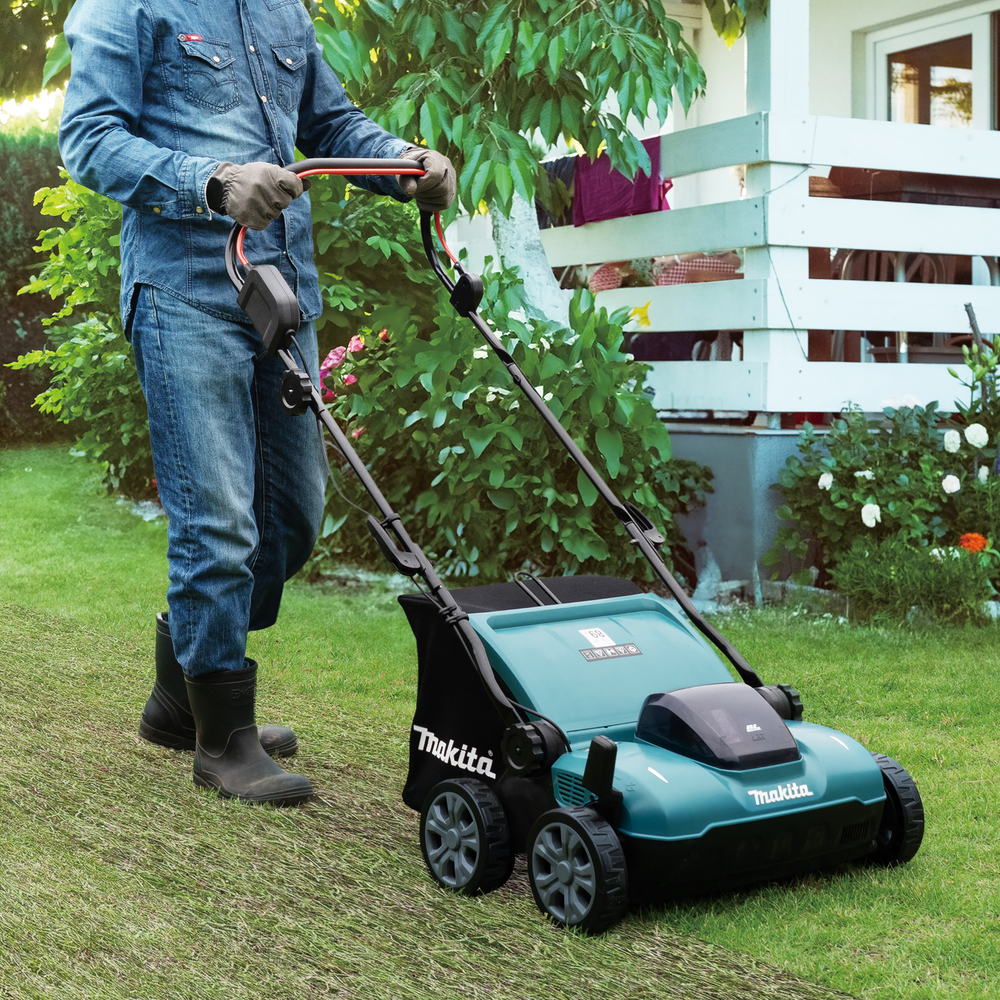 Makita cordless lawn scarifier DUV320Z, without battery and charger