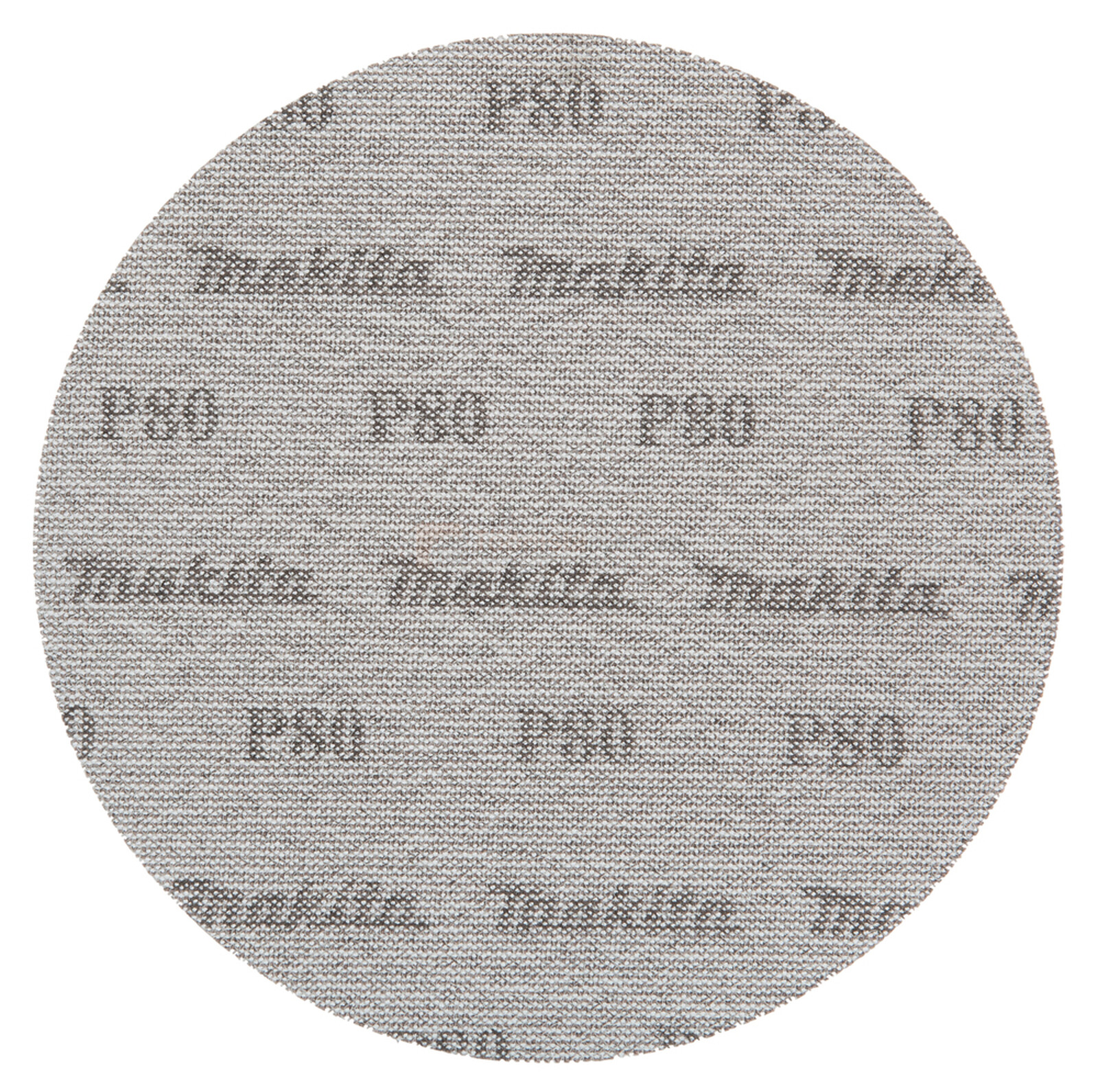 Pildil on Makita lihvvõrk, millel on peale trükitud "Makita" ja "P80".