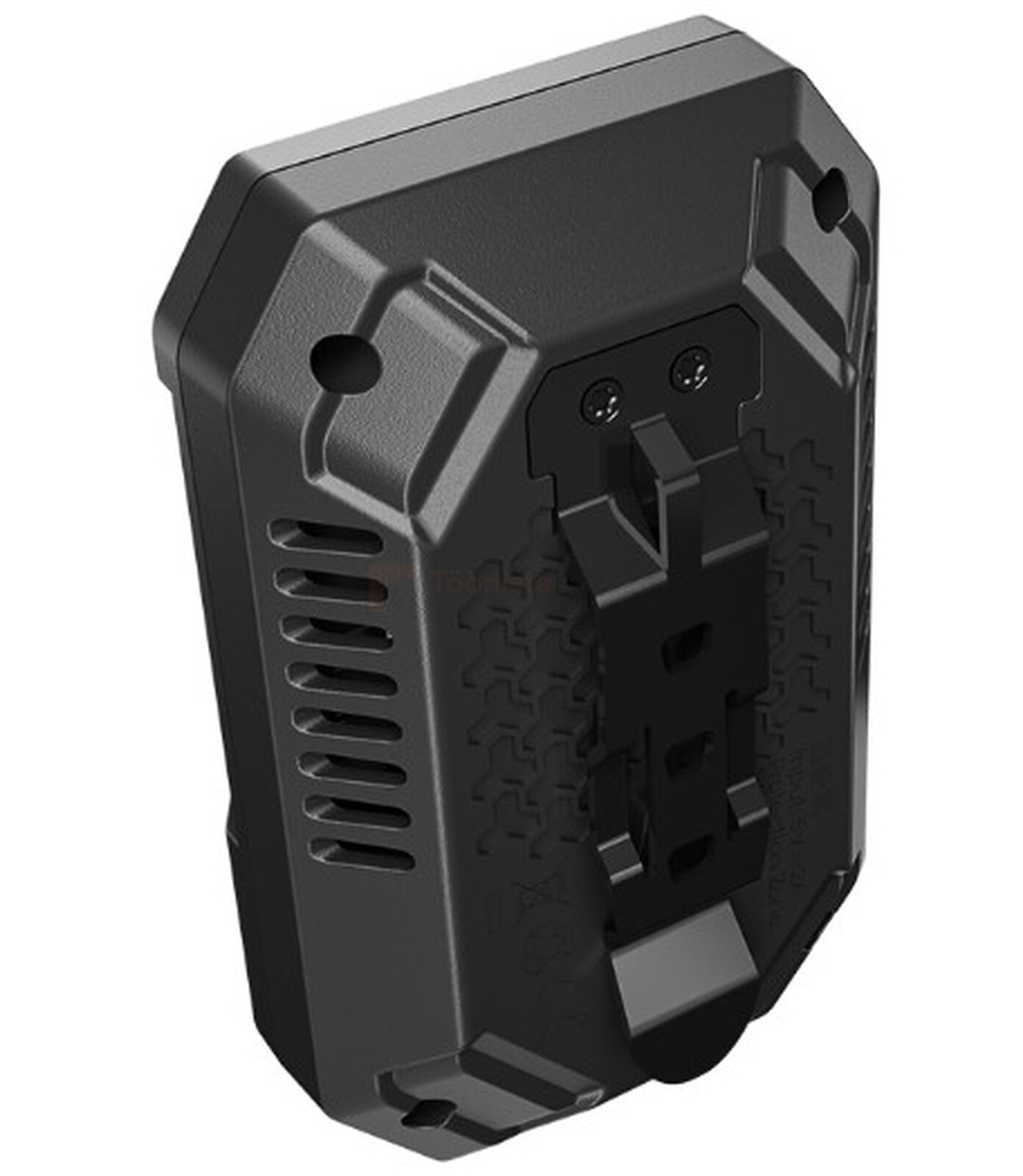 Pildil on näha NITECORE EMR15 kaasaskantava elektroonilise mitmeotstarbelise tõrjevahendi tagakülg, millel on...