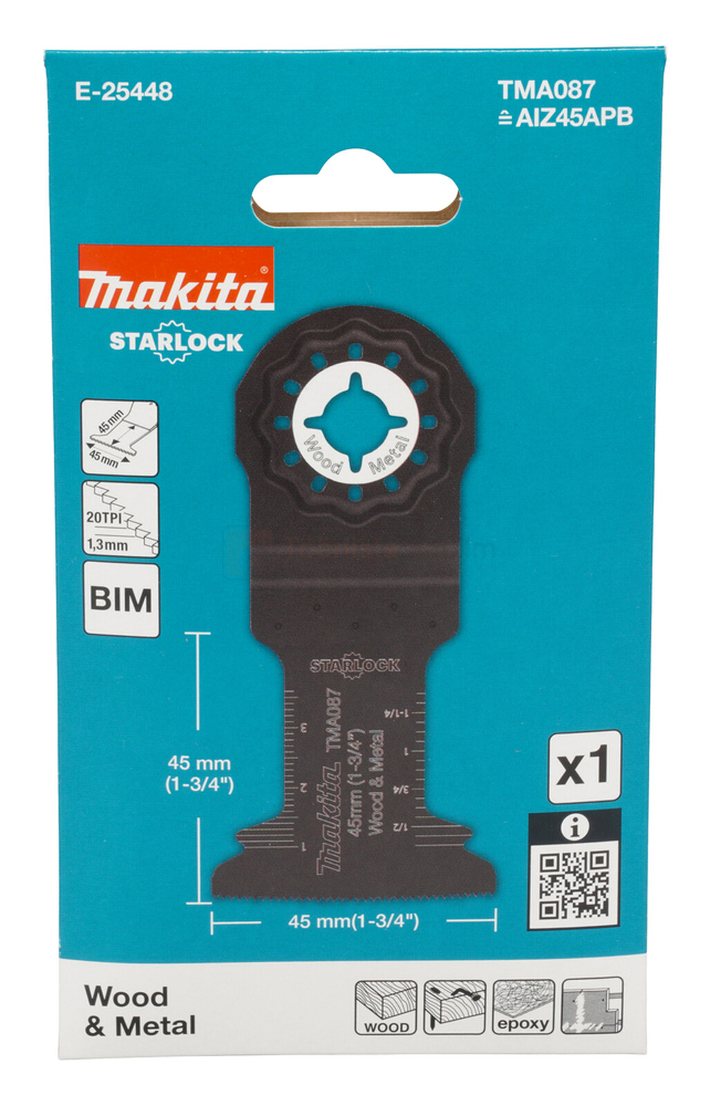 Makita universaallõikuri tera 45 mm TMA087, puit/metall 2