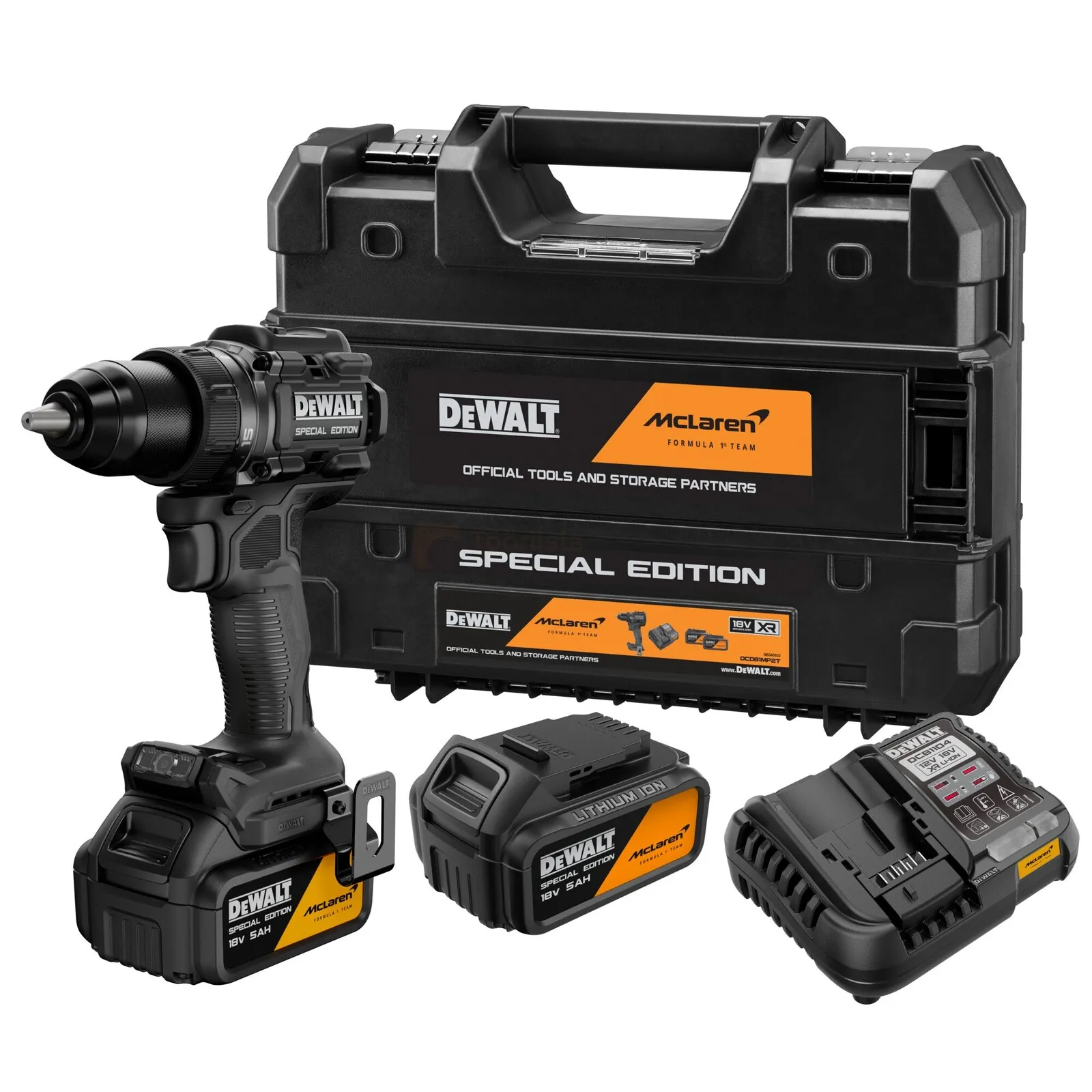 DeWalt akutrell DCD81MP2T McLaren F1 Team Special Edition
