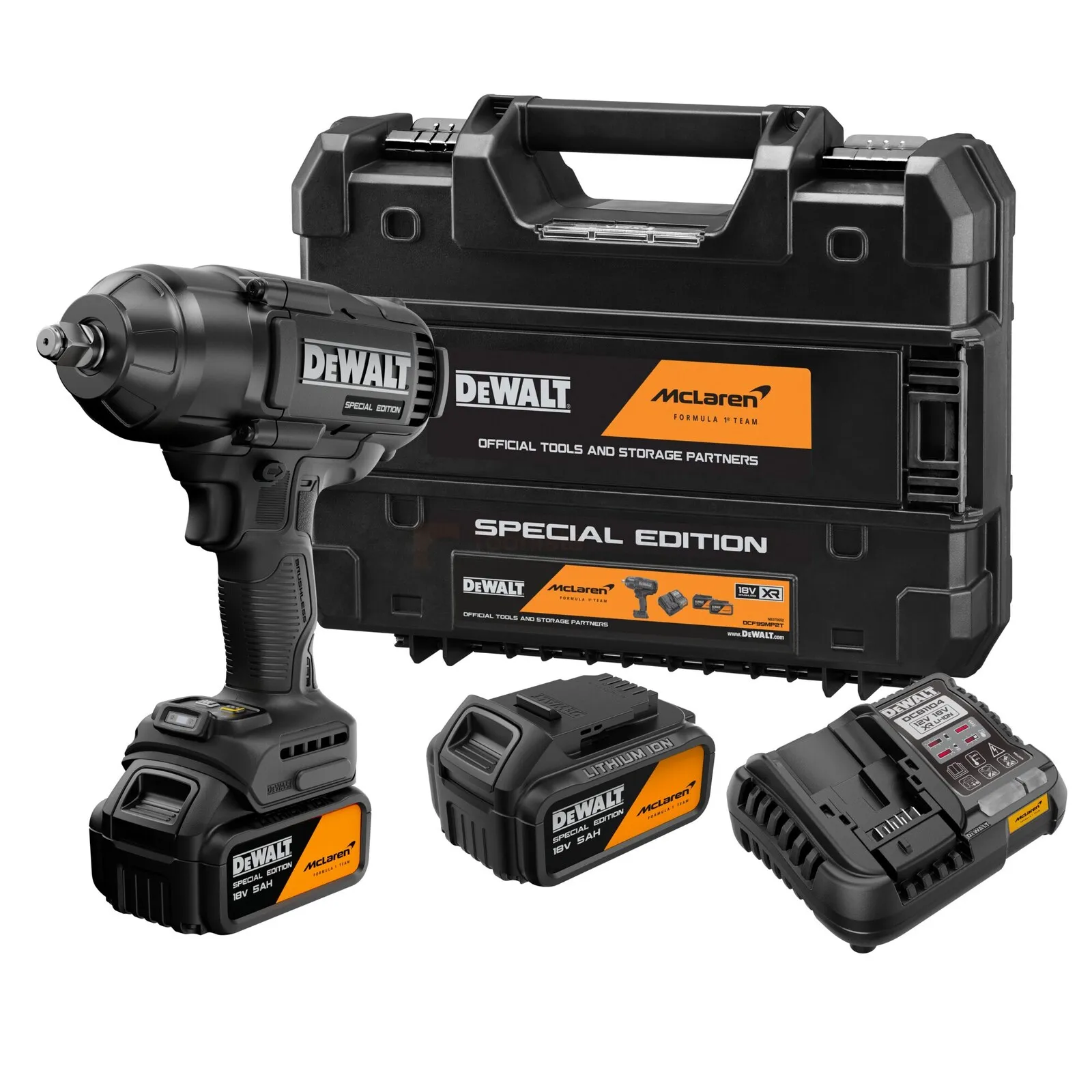 DeWalt аккумуляторный гайковерт DCF99MP2T McLaren F1 Team Special Edition