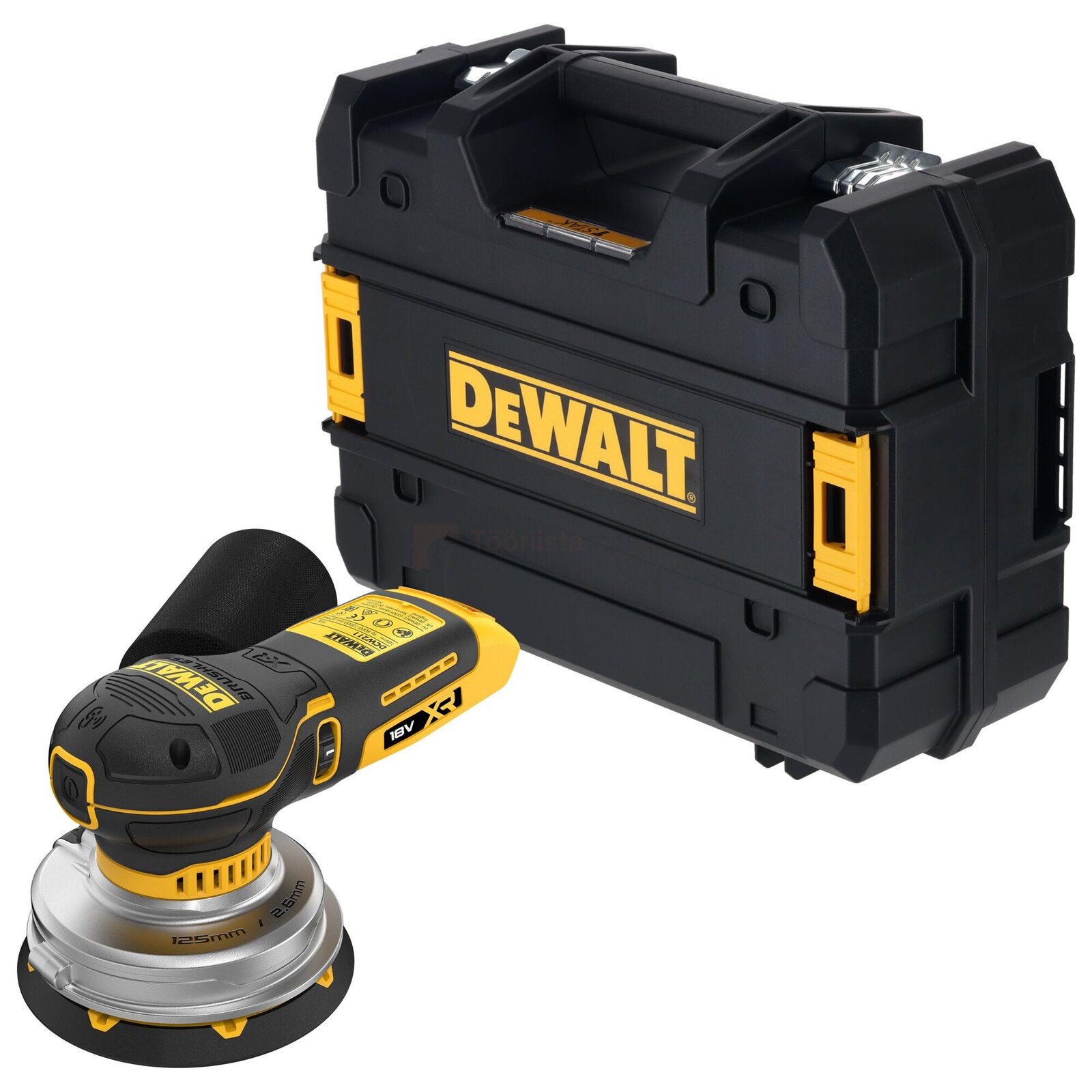 DeWalt akumuliatorinis orbitinis šlifuoklis DCW211NT, be akumuliatoriaus ir įkroviklio