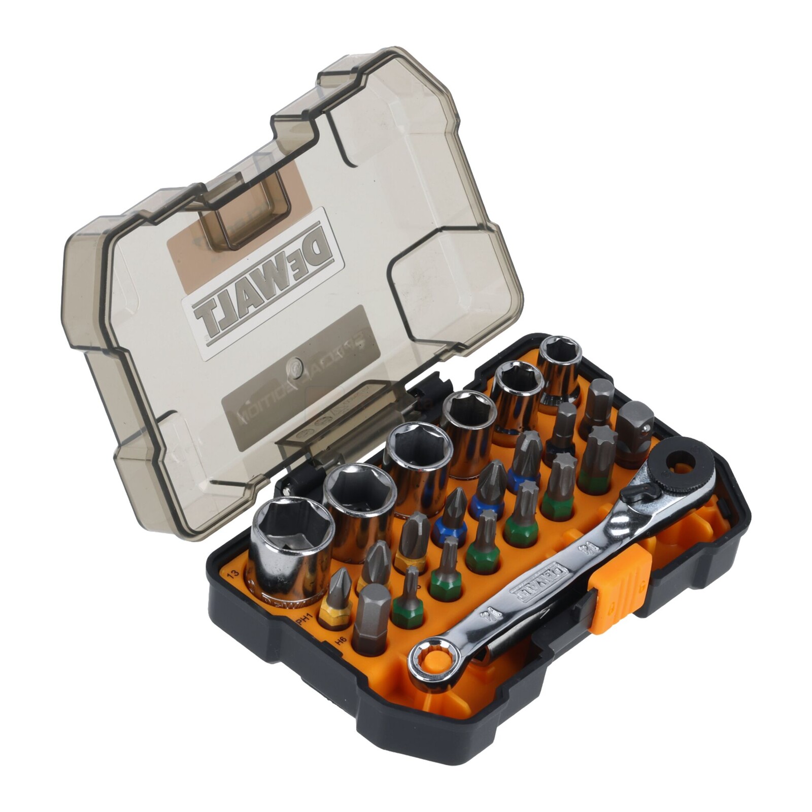 DeWalt bit set with mini-ratchet McLaren F1 Team Special Edition 24-piece