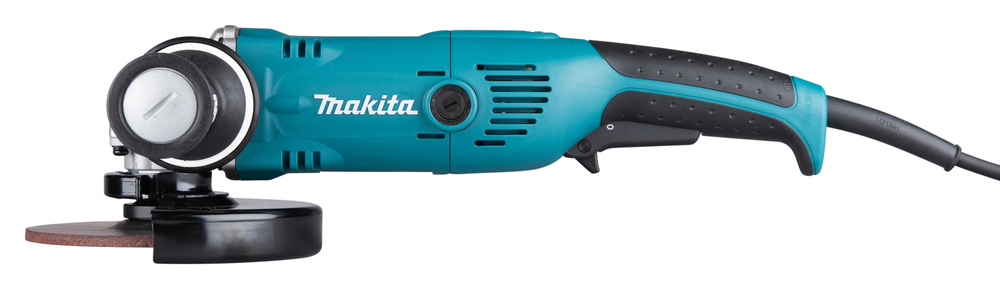 Pildil on Makita nurklihvija GA6021CF01, millel on sinine korpus, mustad detailid ja lihvimisketas.