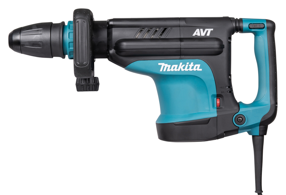 Pildil on sinise ja musta värviga Makita piikvasar HM1213C SDS-MAX, millel on nähtav käepide, otsik ja toote nimi.