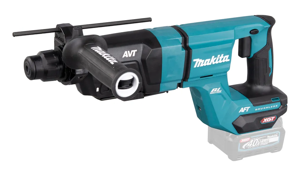 Pildil on Makita akupuurvasar HR007GZ, millel on sinine ja must korpus ning esiküljel sälkudega rihm.