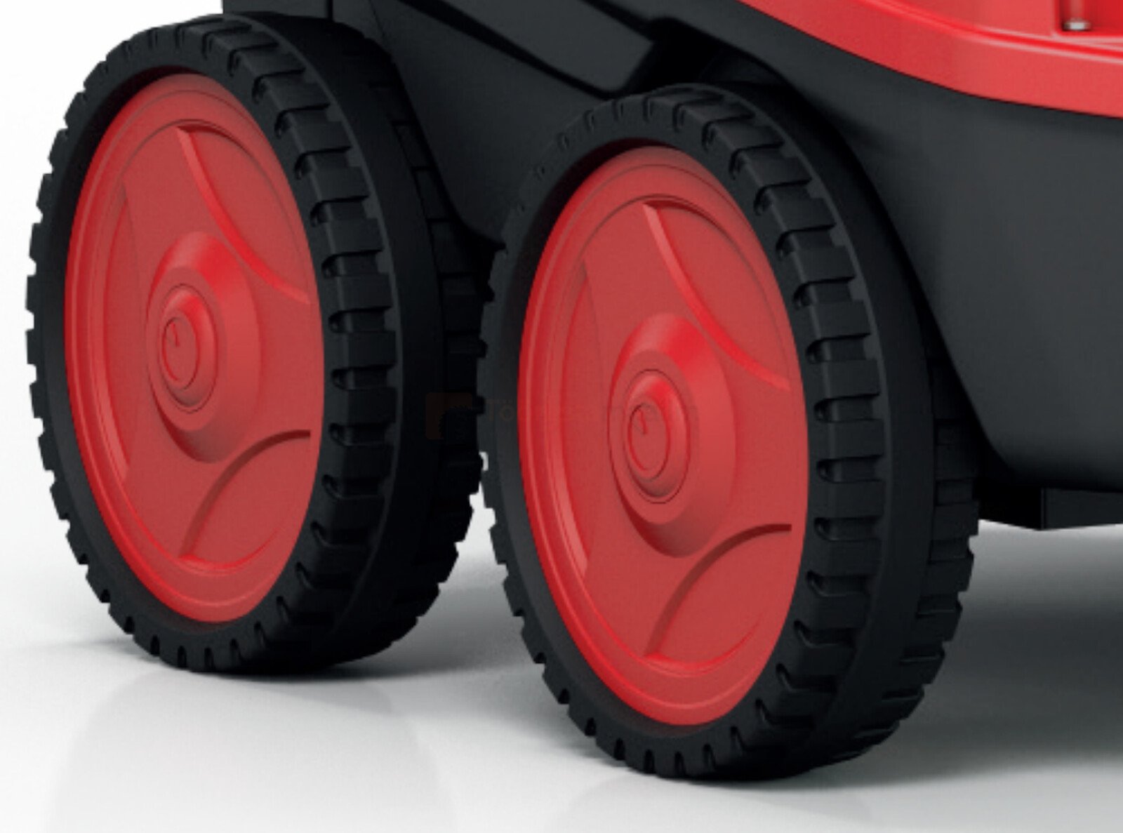 Pildil on näha IPC Portotecnica kuumaveepesuri Argon H4 D1713P T punased rattad.