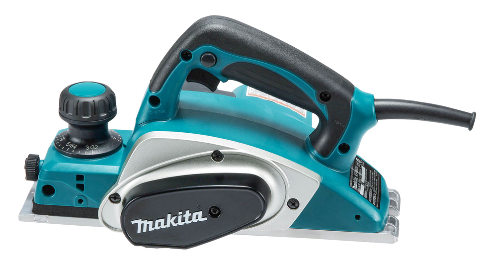 Pildil on Makita höövel KP0800J, millel on roheline ja must värvikombinatsioon ning näha on ka kõiki detaile, nagu...