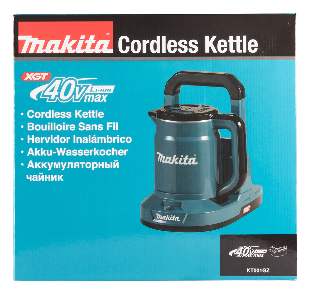 Makita cordless kettle KT001GZ, without battery and charger