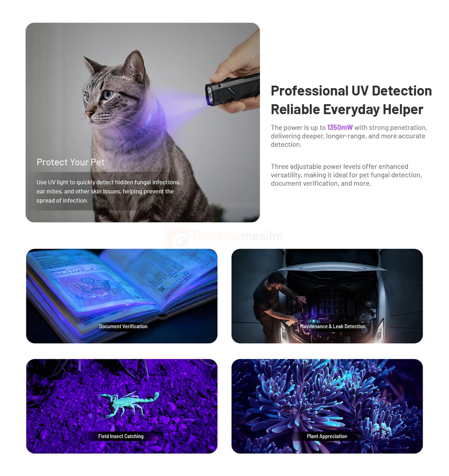 Nitecore taskulamp EDC17, 1500 lm valge valgus / UV / roheline laser