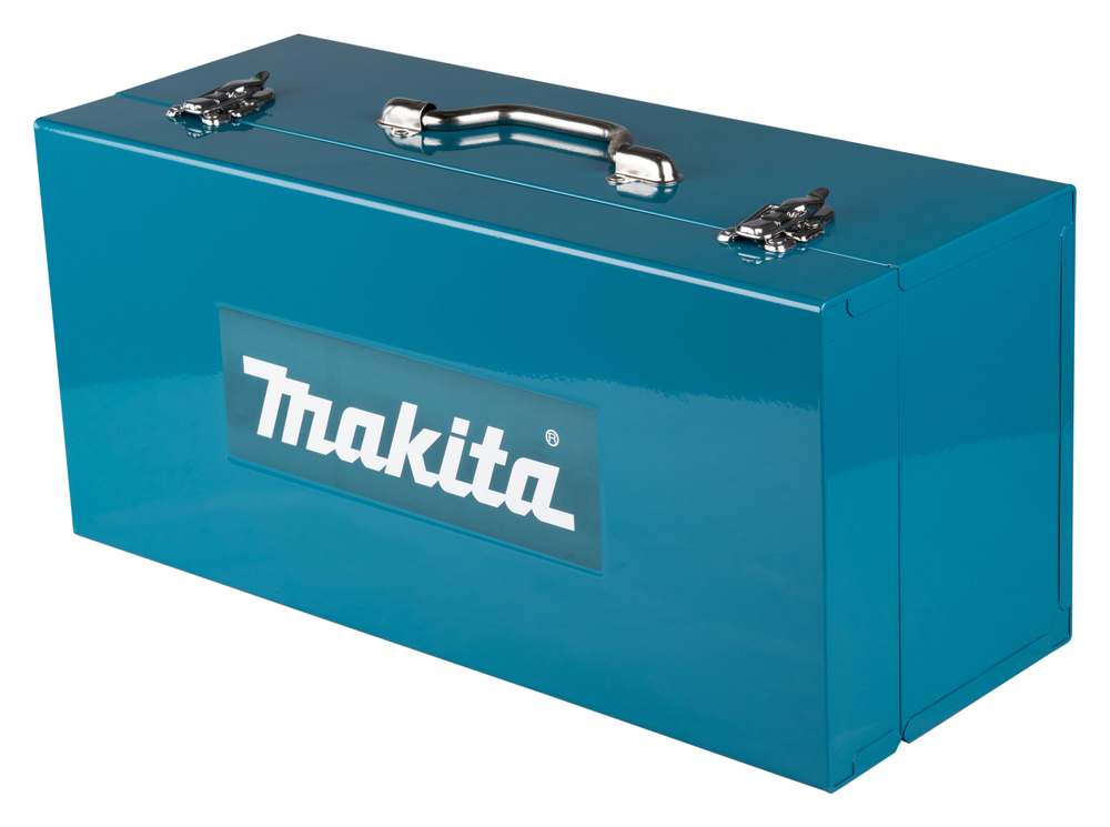 Pildil on sinine Makita tööriistakohver, millel on Makita logo.